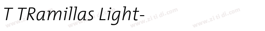 T TRamillas Light字体转换